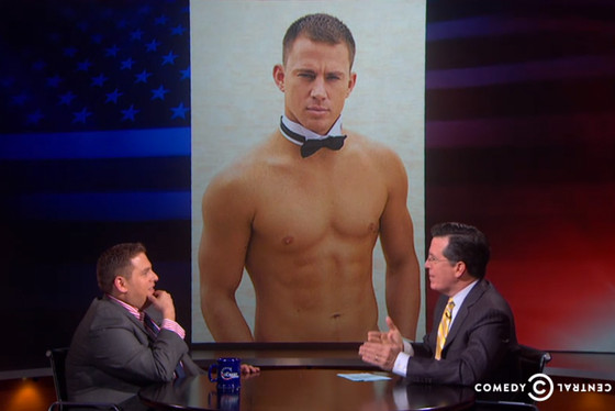 Jonah Hill, The Colbert Report, Channing Tatum Jonah Hill, The Colbert Report, Channing Tatum